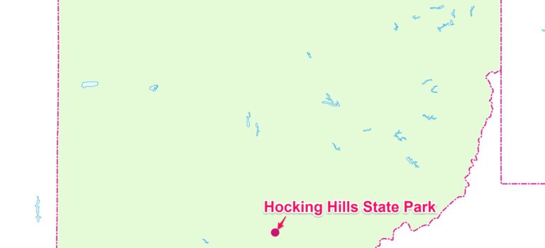 キャンパートレーラー初めての旅：Hocking Hills その1